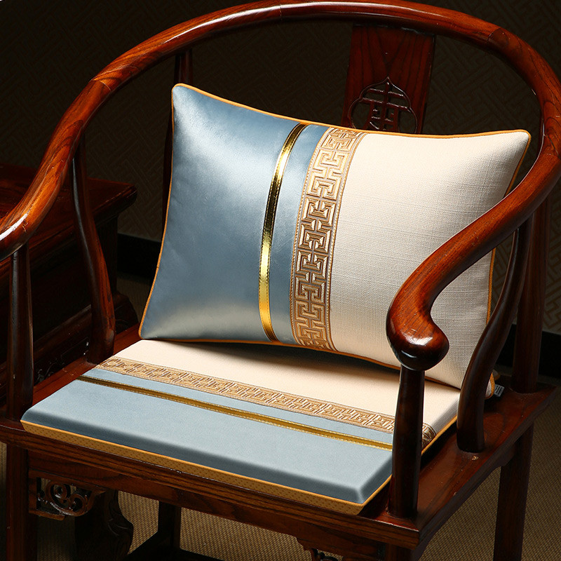 中式椅垫坐垫红木沙发垫圈椅太师椅实木家具餐桌椅座垫高端定制