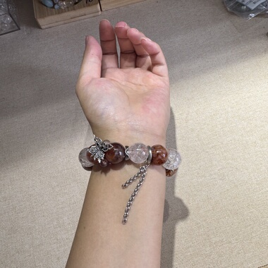 原创红胶花15mm胶花碎冰粉阿塞+红胶花双尖+草莓晶石榴石美容滋养