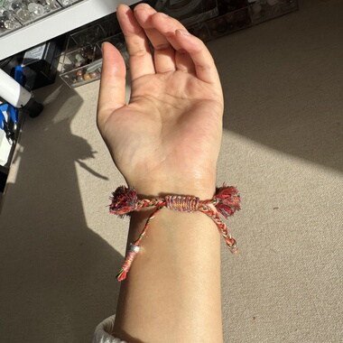 原创平安果编绳手串玛瑙苹果平平安安天然玛瑙毛绒手绳【143】