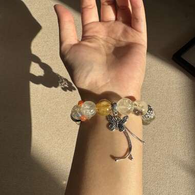 原创芬达胶花方糖+柠檬胶花13.9mm彩发晶+小树胶花金太阳【136】