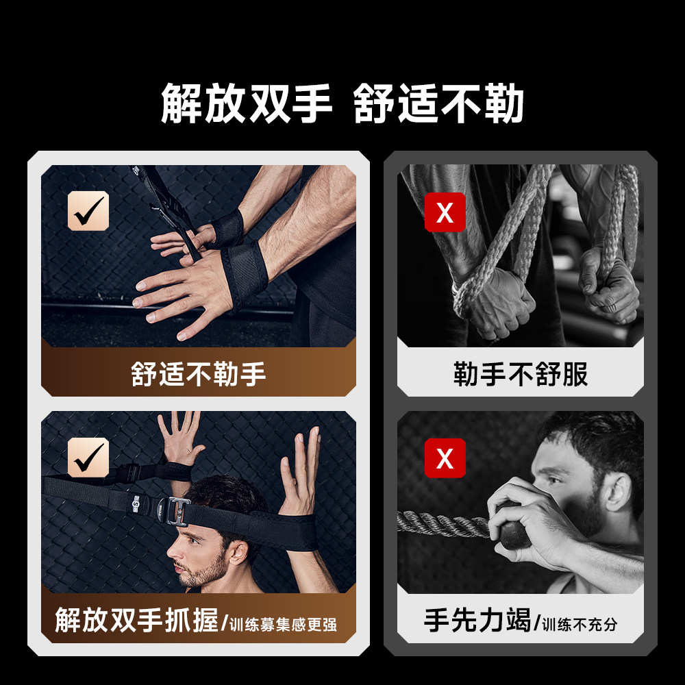 面拉绳健身延长绳龙门架改装配件大飞鸟绳索二头肌三头下压训练器_虎窝淘