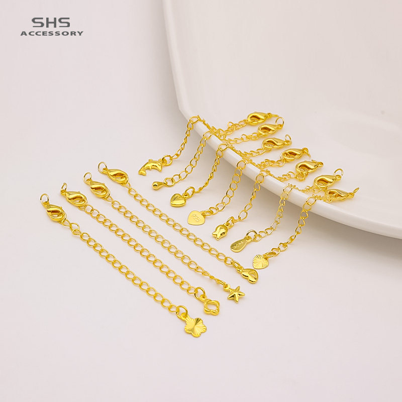 18K包金保色延长链带弹簧龙虾扣尾链DIY手链锁骨项链加长链配件,淘宝优惠券,粉丝福利购,淘宝优惠卷