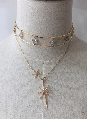 欧美女项圈项链 ожерелье жен choker necklace women