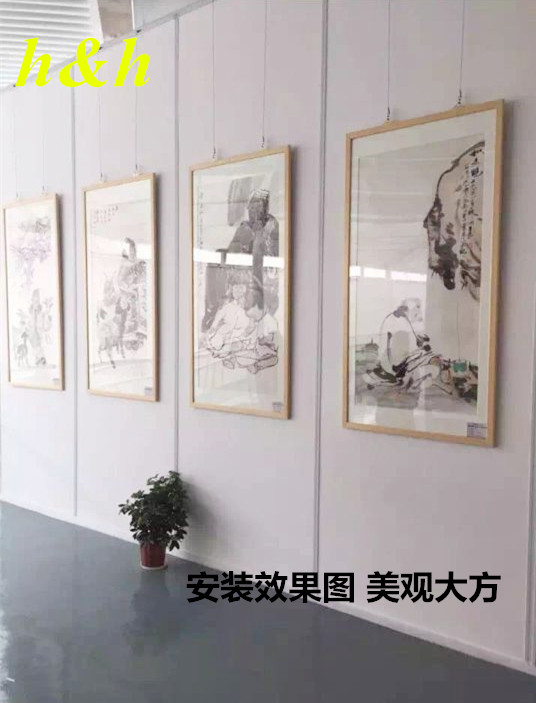 挂画器轨道挂画槽挂画线滑轨轨道挂画钢丝绳挂画器挂画轨道滑轨槽 - 图1