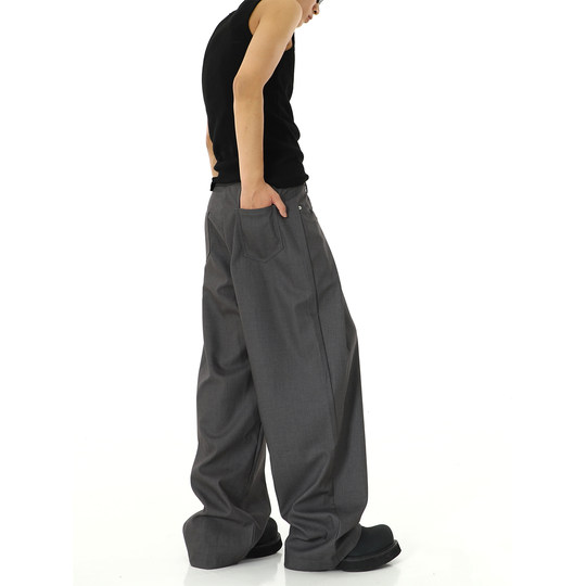 American retro casual pants with loose design
