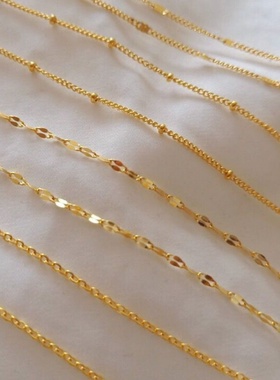 diydiy不掉色手工钛单钢极简项链