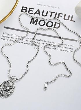 925纯银女项链女个性创意手工设