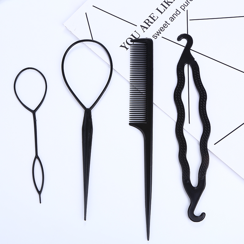 盘神器扎掏头发穿发器儿童套发绑梳编头发百变懒人造型工具拉发针 - 图3