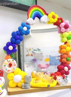 超轻黏粘土镜子diy材料包ins风装饰改造无毒安全幼儿园橡皮泥工具