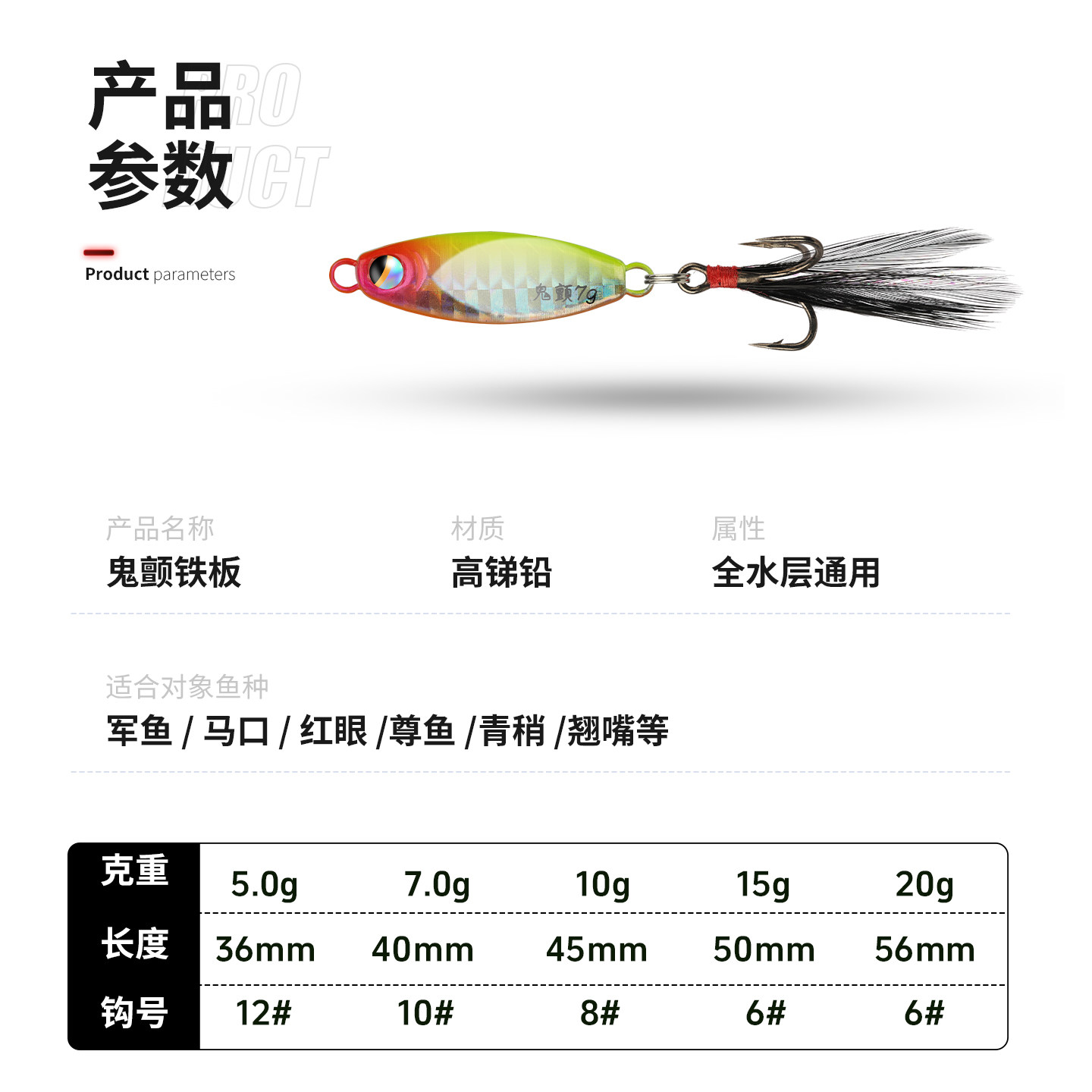 飘落铁板路亚饵套装亮片vib远投钓翘嘴鲈鱼鳜鱼专用假饵淡水通杀,淘宝优惠券,粉丝福利购,淘宝优惠卷