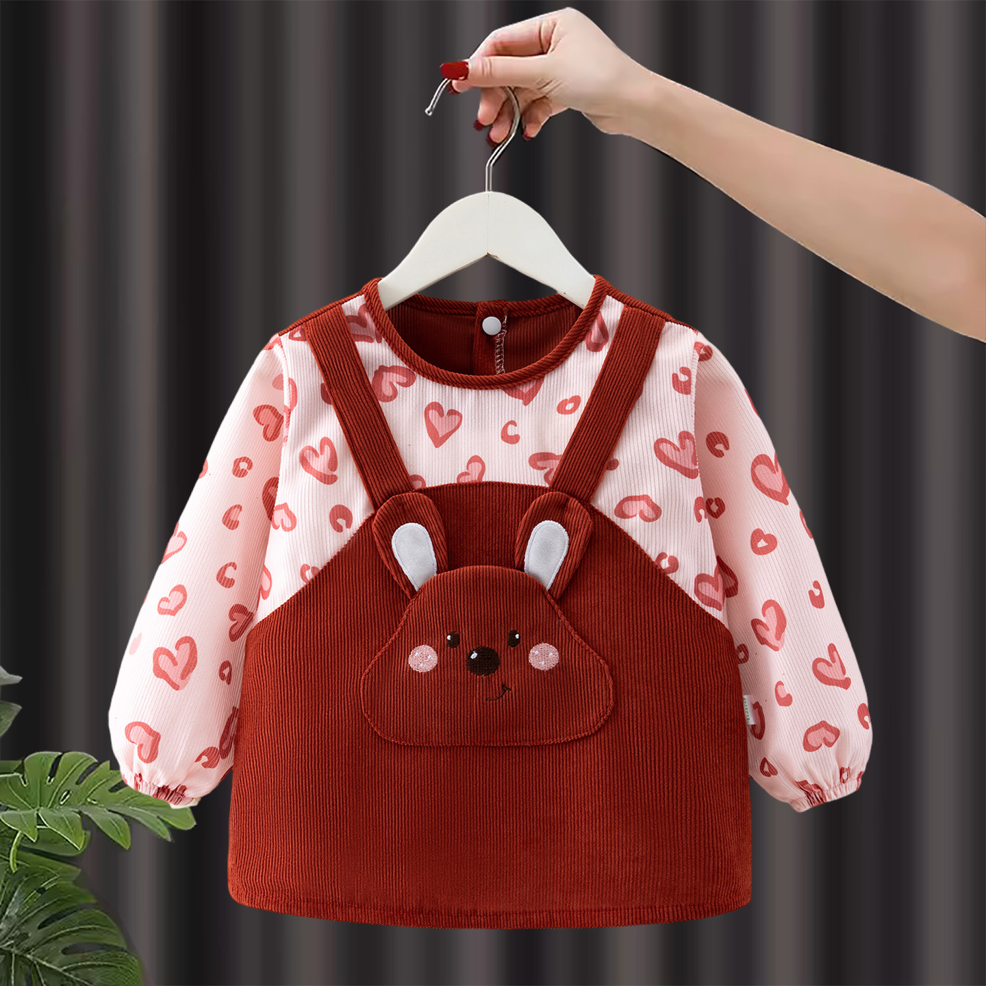 儿童罩衣秋冬长袖幼儿园女宝宝吃饭围兜外穿护衣男孩围裙辅食饭兜,淘宝优惠券,粉丝福利购,淘宝优惠卷