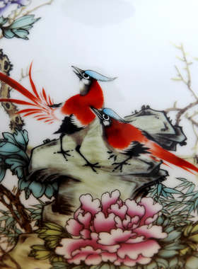 景德镇陶瓷博古架客厅插花工艺品