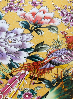 景德镇手绘鎏金大花瓶工艺摆件