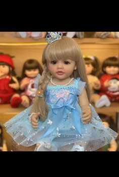 NPK ທີ່ແທ້ຈິງ simulation doll reborn doll baby soft glue princess girl toy 55cm can be bathed ວັນເດັກນ້ອຍ