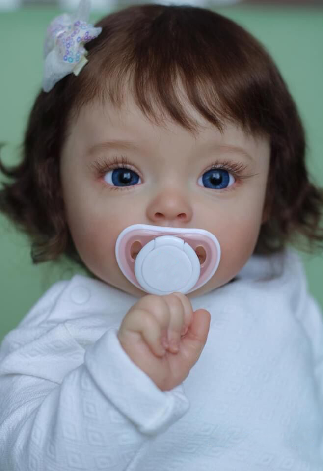 60厘米大宝宝婴儿服装模特 可爱宝宝suesue苏苏 手工制作成品娃娃 - 图1
