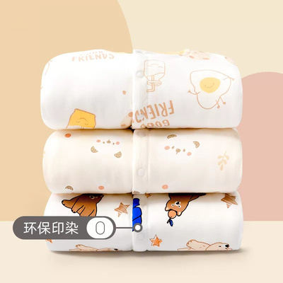 秋冬婴儿夹棉连体衣加厚棉服