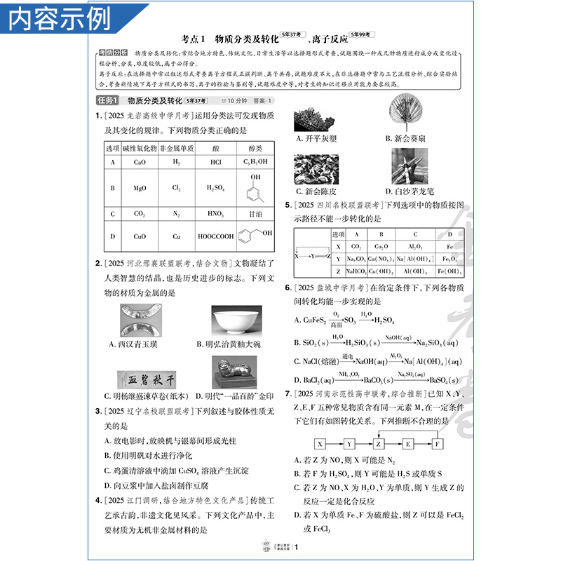 2026新高考金考卷一轮复习高考考点集训45天化学考点突破专题突破复习真题八省联考试卷刷题答题解题方法模拟天性教育四十五天 - 图1