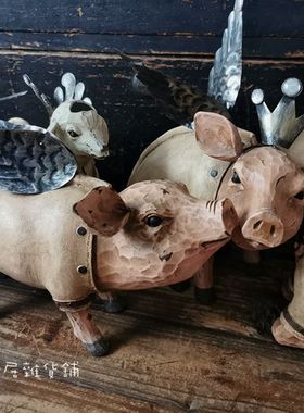 农场美式乡村风树脂公主创意摆件