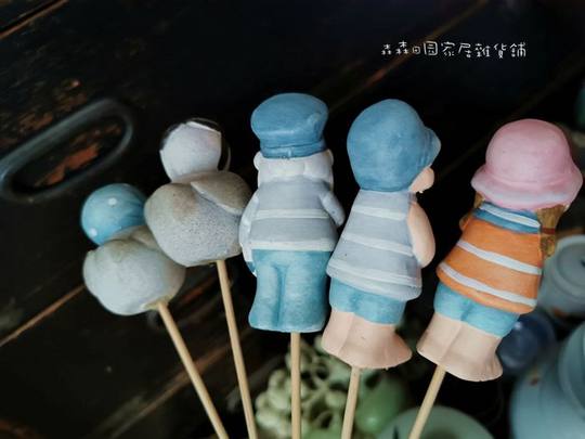 Mediterranean style couple sailor penguin seagull European style home decoration garden ornaments flower pot flower arrangement creative craft