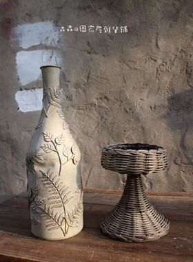 美式乡村风印花复古做旧家居装饰