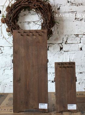 实木做旧可折叠摆件装饰品