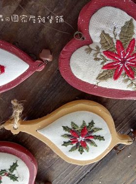 手工彩绘拍摄道具圣诞节装饰品