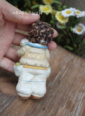 做旧美式乡村风冰激凌古董娃娃