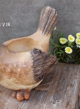 美式乡村风立体多肉植物家居装饰