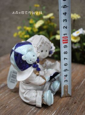 树脂做旧美式乡村风情侣古董娃娃