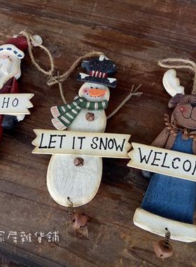 手工复古做旧美式乡村风麋鹿摆件