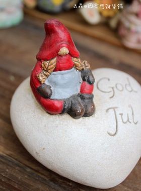 欧式风做旧小矮人儿童房装饰品