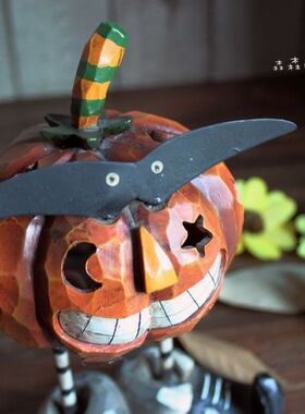 美式乡村风树脂做旧彩绘装饰品