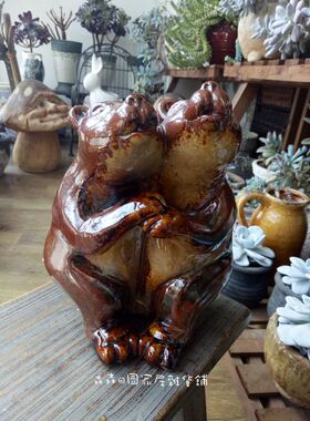 复古做旧美式乡村风生肖鼠工艺品