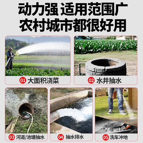 12V抽水泵大功率24伏直流潜水泵48v60v72v电动车电瓶车专用水泵机 - 图2