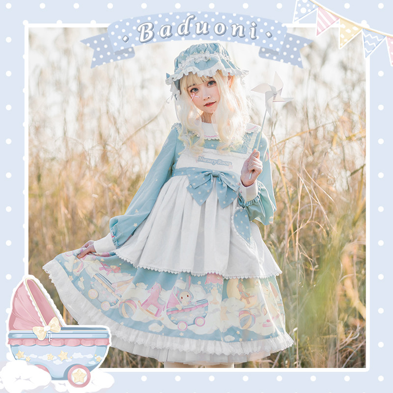 尾款婴儿房op原创设计lolita连衣裙 巴朵妮连衣裙