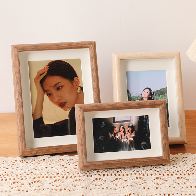 简约中空相框摆台6寸7框架洗照片做成相框定制书法字画挂墙可印字