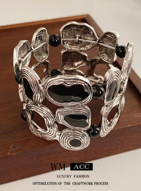 vintage几何弹力手链小众设计