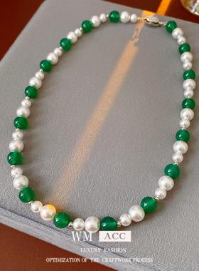 vintage珍珠玛瑙复古饰品套装