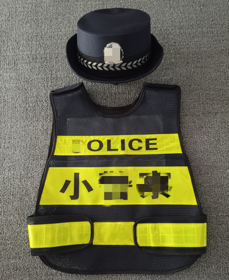 儿童角色扮演小交通警服反光马甲消防员男孩城管帽幼儿园警察服装 - 图2