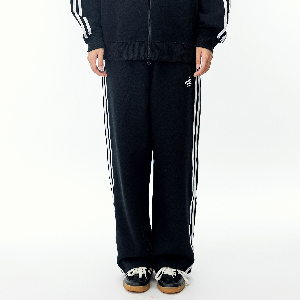 MANNSTU 春季新款日系复古运动直筒卫裤中性休闲宽松潮流百搭长裤 - 图2