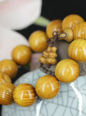 手串顺纹紫檀木文玩佛珠