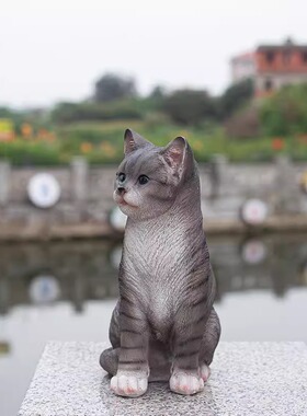 仿真动物小猫咪摆件花园庭院装饰