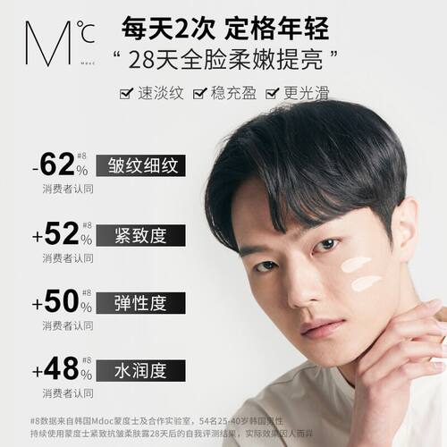 MdoC蒙度士男士保湿面霜抗皱紧致抗老滋润补水脸部护肤品乳液 - 图3