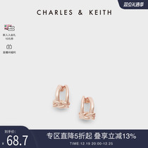 CHARLESKEITH FALL ACCESSORIES CK5-42120295 LADY CIRCLE FIXED SERIES METAL EAR CLIP