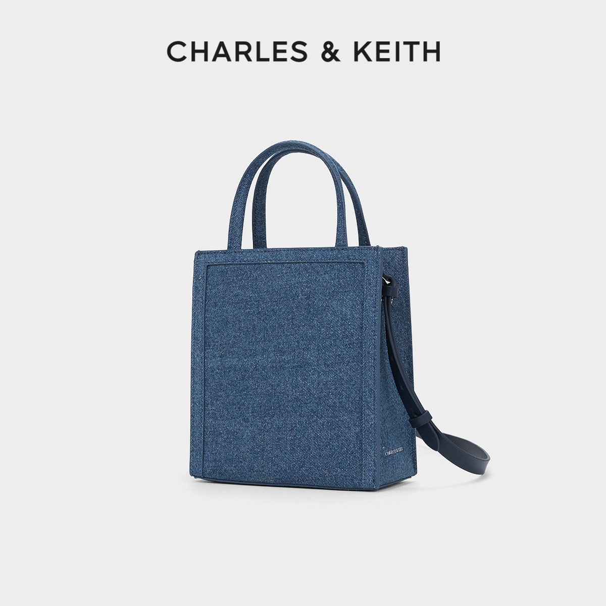 CHARLES&KEITH24春新款CK2-30782325-1复古手提托特包斜挎小方包-图0