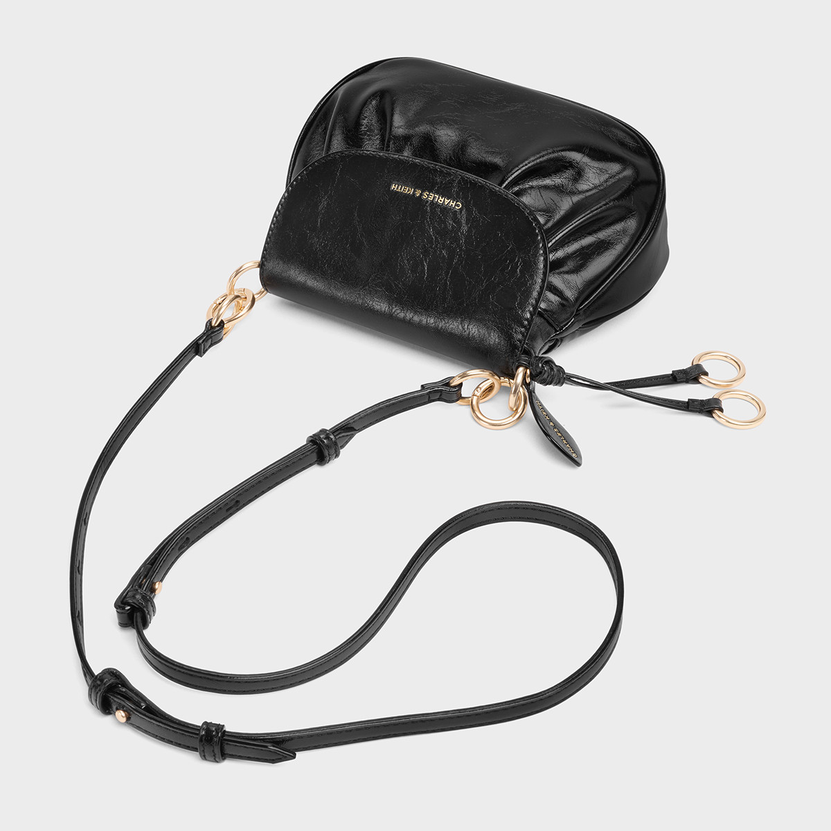 CHARLES&KEITH25冬新款CK2-20671821翻盖式单肩腋下包包挂小猪包,淘宝优惠券,粉丝福利购,淘宝优惠卷