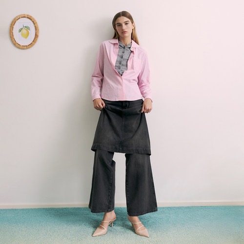 CHARLES&KEITH26夏新款CK1-60361618气质尖头高跟穆勒鞋包头拖鞋 - 图1