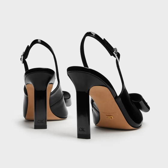 CHARLES&KEITH summer women's shoes SL1-60280488 temperament pointed bow high-heeled sandals wedding shoes