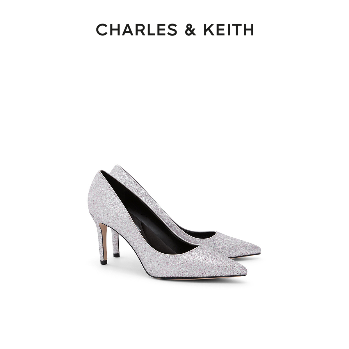 【618折扣】CHARLES＆KEITH春夏女鞋CK1-60280245-2尖头高跟婚鞋-图0