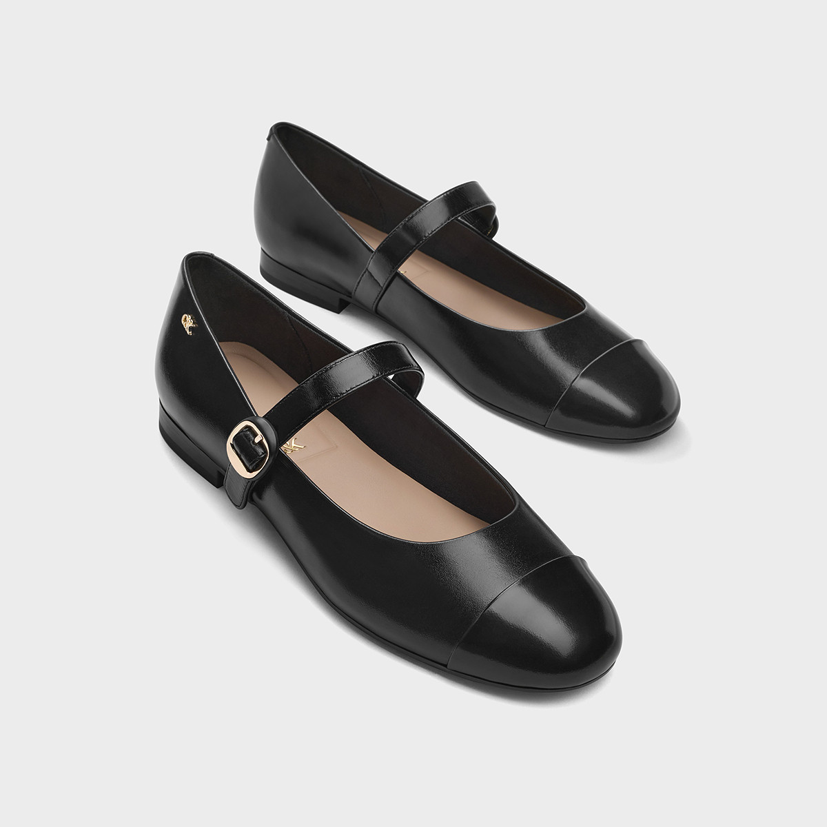 CHARLES&KEITH26春新款SL1-71720141真皮平底玛丽珍鞋浅口单鞋,淘宝优惠券,粉丝福利购,淘宝优惠卷